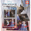 2 Pužļu Komplekts   Frozen Believe         100 Daudzums 40 x 28 cm  