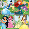 4 Pužļu Komplekts   Princesses Disney Magical         16 x 16 cm  