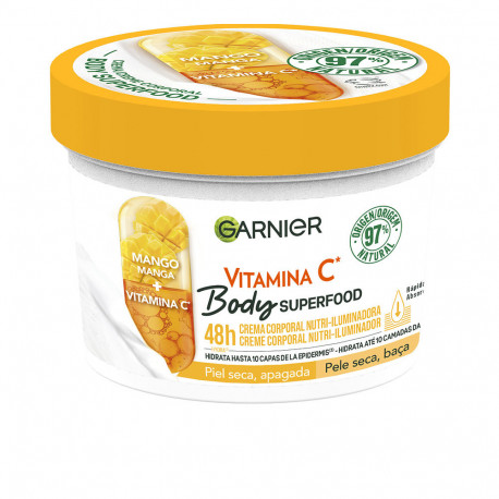 Garnier kehakreem Body Superfood Mango toitev ja sära andev kuivale ja tuhmile nahale 380ml