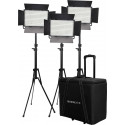 KIT NANLITE 3 LIGHT KIT 1200CSA W/TROLLEY CASE & LIGHT STAND