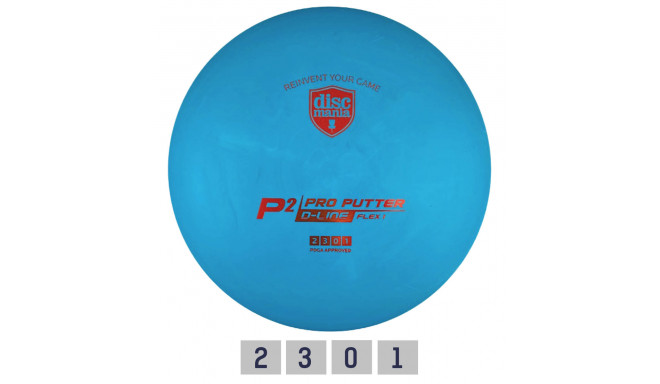 Discgolf DISCMANIA Putter D-LINE P2 FLEX 1 Blue 2/3/0/1