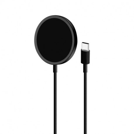 Laadija Puro Magnetic Wireless USB-C, MagSafe, 1m, must