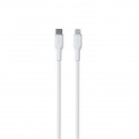 Puro SOFT, USB-C, Lightning, 1,5 m, valge - Kaabel