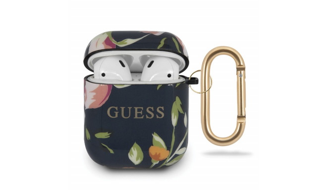 Guess GUACA2TPUBKFL03 Silikona Aizsargapvalks Austiņām Apple Airpods 1 | 2 Floral N.3