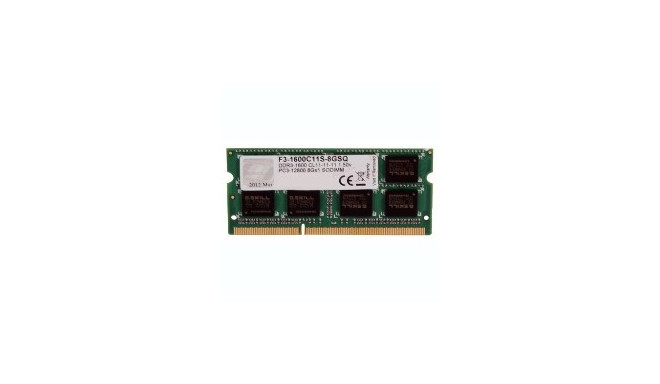 G.Skill RAM SODIMM DDR3 8GB 1600MHz CL11