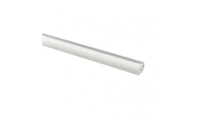 CURTAIN ROD PROFILE ASPEN WH 2.4M D19