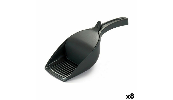 Dustpan Stefanplast Anthracite Plastic 12 X 7 X 27, 5 cm (8 Units)