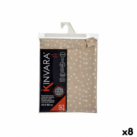 Скатерть Kinvara BABEL BEIGE 41 Бежевый Jacquard 140 x 180 cm Против пятен Родинка (8 штук)