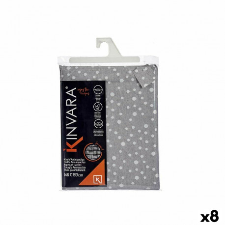 galdauts Kinvara BABEL GRIS 42 Pelēks Jacquard 140 x 180 cm Pret nogulsnēm Plankumi (8 gb.)