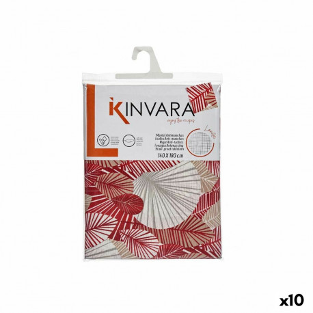 galdauts Kinvara ANCARA-21520-13 Bēšs Sarkanbrūns Plāns audums 140 x 180 cm Pret nogulsnēm Loksnes (