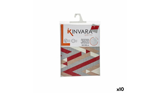 Скатерть Kinvara ZIGI-21469-26 Тёмно Бордовый парусина 140 x 180 cm Против пятен Лучи (10 штук)