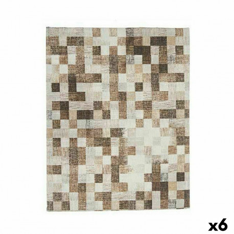 galdauts Kinvara CUADROS-B Bēšs Plāns audums 140 x 180 cm Pret nogulsnēm Rāmji (6 gb.)