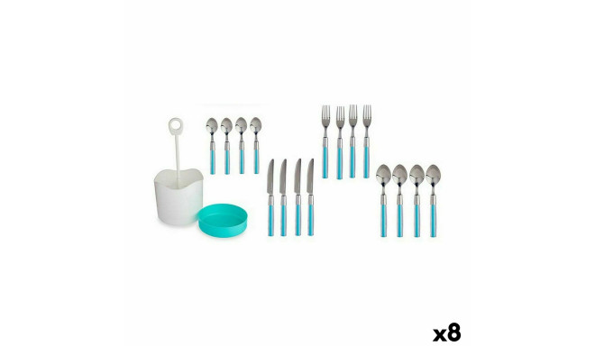 Cutlery Set Kinvara HQ223H10 Blue Stainless steel (8 Units)