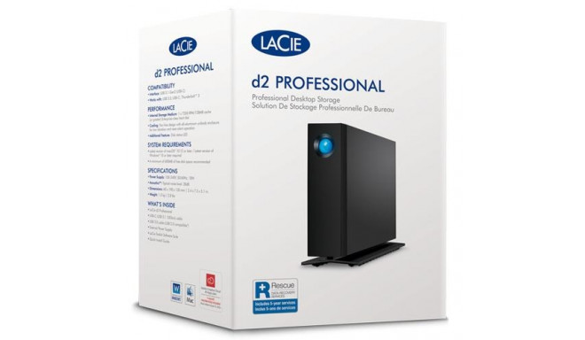 LaCie d2 Professional external hard drive 20 TB Black