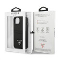 Guess kaitseümbris iPhone 13 mini Saffiano Double Card Triangle, must (GUHCP13SPSATPK)