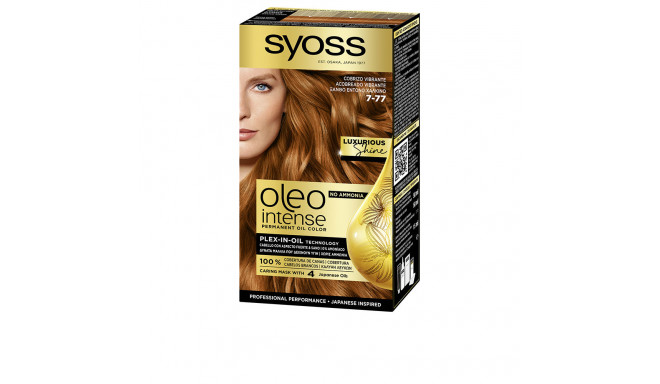 SYOSS OLEO INTENSE tinte sin amoniaco #7-77-cobrizo vibrante 5 u