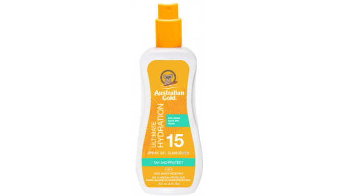 Australian Gold spray gel sunscreen Ultimate Hydration SPF15 237ml