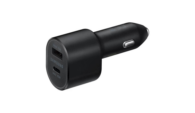 Autolaadija adapter 60W Dual (USB-C 45W + USB 15W), Super Fast Charging 2.0 kiirlaadimine, Samsung