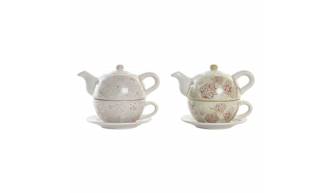 Teapot DKD Home Decor Cup 750 ml Dolomite (2 Units)