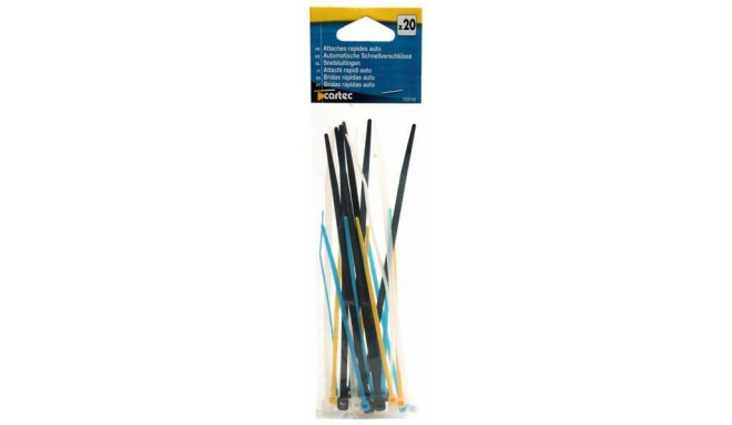 Cable ties 20pc different dimesions and colours