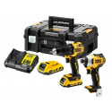 DEWALT ZESTAW COMBO 18V 2x2,0Ah WKRĘTARKA UDA