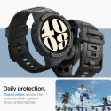 Kaitseümbris kellarihmaga Rugged Armor Pro, Samsung Galaxy Watch6 44mm, must, Spigen