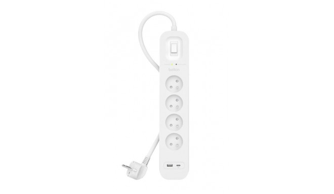 Surge Protector SurgePlus 4xFR 1xUSB-A 1xUSB-C 525J 2M