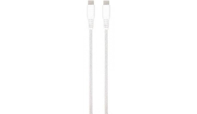 Vivanco cable USB-C - USB-C 1.5m, white (damaged package)