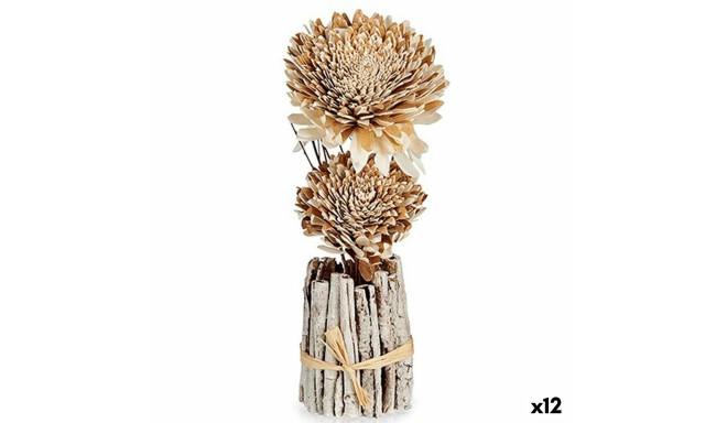 Decorative Flower Gift Decor 25-5240 25-5240 Natural 13 x 37 x 14 cm (12 Units)