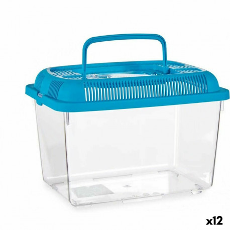 Akvaarium Mascow 87863 87863 Sinine Plastmass 3 L 17 x 16 x 24 cm Käepidemega Keskmine (12 Ühikut)