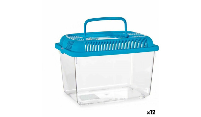 Akvaarium Käepidemega Keskmine Sinine Plastmass 3 L 17 x 16 x 24 cm (12 Ühikut)