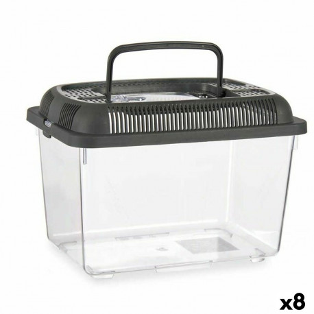 Akvaarium Käepidemega Suur Hall Plastmass 7 L 20 x 20 x 30 cm (8 Ühikut)