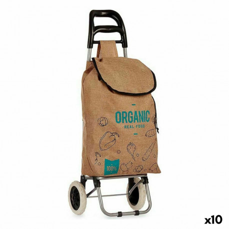Iepirkumu ratiņi Kinvara Organic Brūns 3,3 L 36 x 95 x 35 cm (10 gb.)