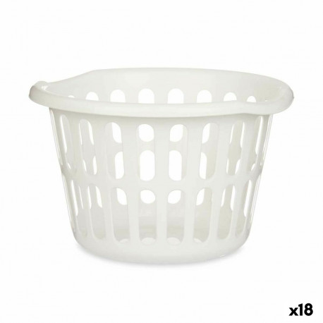 Basket Kipit 8066-W 8066-W White polypropylene 27 L (18 Units)