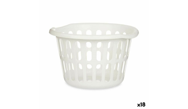 Basket White polypropylene 27 L 40 x 25 x 40 cm (18 Units)