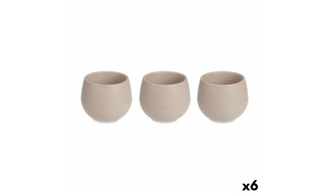 Pottide komplekt Ibergarden ES0301214S3 ES0301214S3 Pruunikashall Plastmass 12 x 12 x 11 cm 38 x 11 
