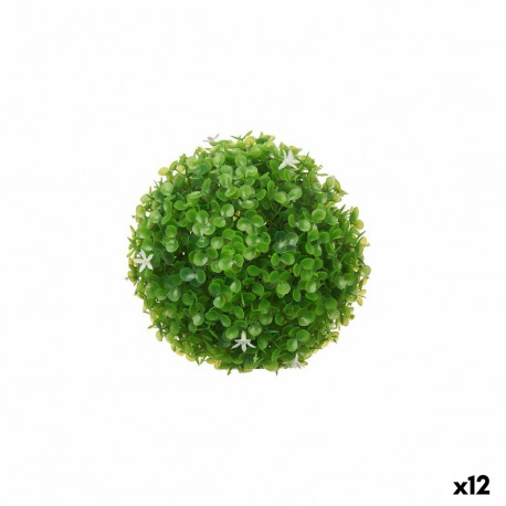 Decorative Plant Ibergarden 556 556 Plastic Flowers Sheets Ball 17 x 17 x 17 cm (12 Units)