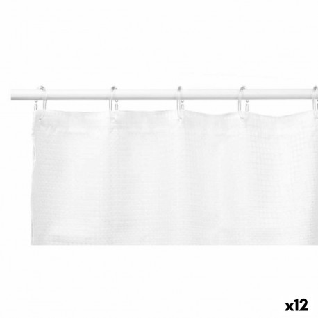 Duššikardin Berilo SC-POLY-UD1-WHITE SC-POLY-UD1-WHITE Valge Polüester 180 x 180 cm 30 x 5 x 19 cm P