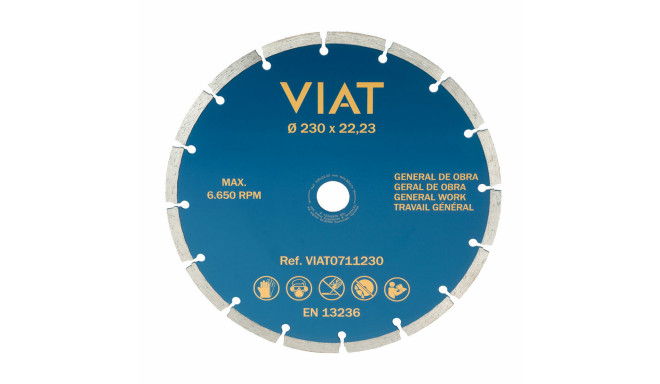 Режущий диск Viat 0711230 Кладка / Работа Сухой Ø 230 x 3 x 22,2 mm