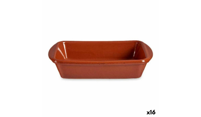 Ahjuvorm La Dehesa 0318 0318 Terrakota Ristkülikukujuline 14,5 x 4 x 20 cm 20 x 4 x 14,5 cm (16 Ühik