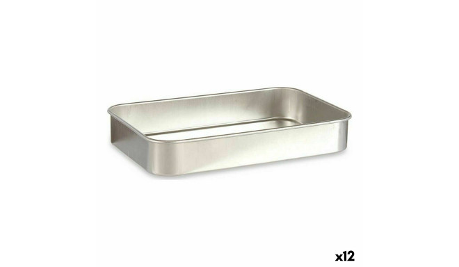 Kõrgete Äärtega Ahjupann Kinvara 100152 100152 Hõbedane Alumiinium 23,5 x 6 x 36 cm 36 x 6 x 23,5 cm