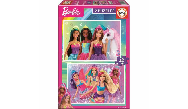 2 Pusle Komplekt   Barbie Girl         48 Tükid, osad 28 x 20 cm
