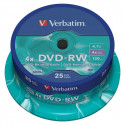DVD-RW Verbatim    25 gb. Daudzkrāsains 4x 4,7 GB