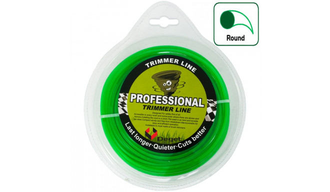 Trimmeri tamiil Professional, ümmargune 3,0 mm x 50 m V90112 DEGET