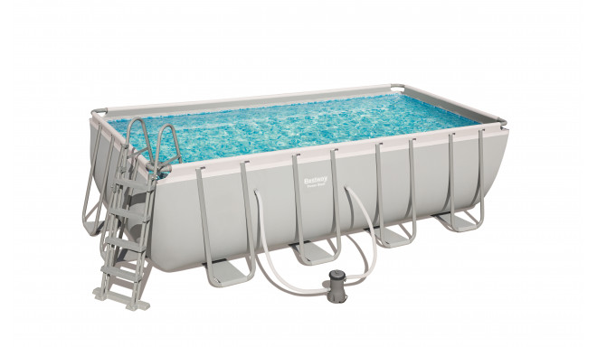 Bestway Power Steel 56670 above ground pool Framed pool Rectangular 11532 L White