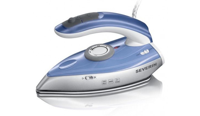 Severin BA 3234 iron Dry &amp; Steam iron Stainless Steel soleplate 1000 W Blue, Silver
