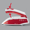 Electrolux EDBT800 Dry iron Stainless Steel soleplate 800 W Red, White