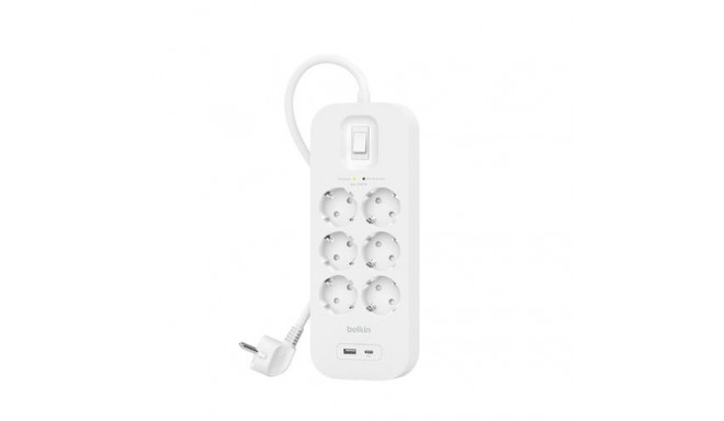 Belkin Connect White 6 AC outlet(s) 2 m