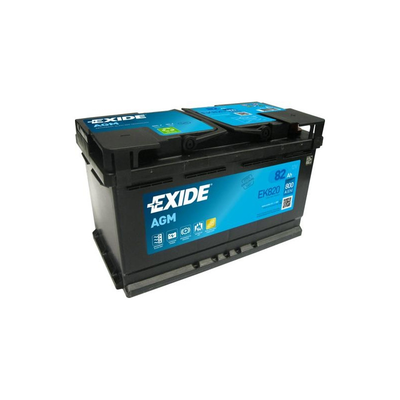 Exide EK820 vehicle battery AGM (Absorbed Glass Mat) 82 Ah 12 V 800 A