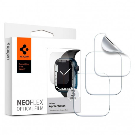 FOLIA OCHRONNA SPIGEN NEO FLEX 3-PACK APPLE WATCH 6 / 7 / 8 / 9 / SE 1 / 2 / 3 (40 / 41 MM) CLEAR